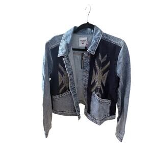 NWT Idyllwind Women's Mallard Denim and Blanket Mix Jacket